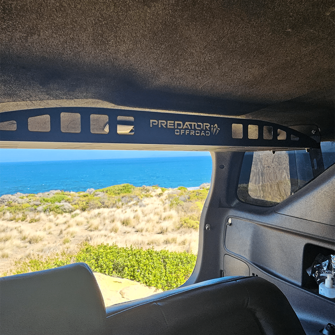 Toyota Fortuner D4D Interior Rear Molle Rack detail