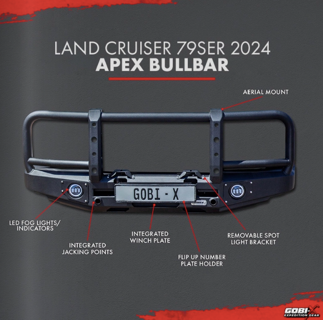 Gobi X Front Bumper Land Cruiser 79 2024