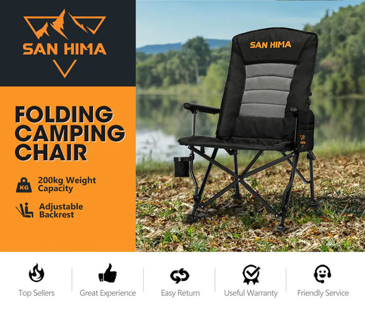 San Hima Luxury Folding Camping Chair Heavy Duty - image 2