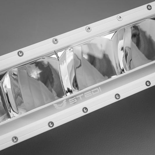 STEDI Marine White Curved 31 inch ST2K 12 LED Light Bar side angle