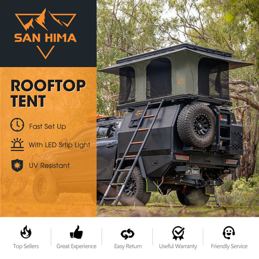 San Hima Gibb Rooftop Tent Hardshell With Ladder - image 2