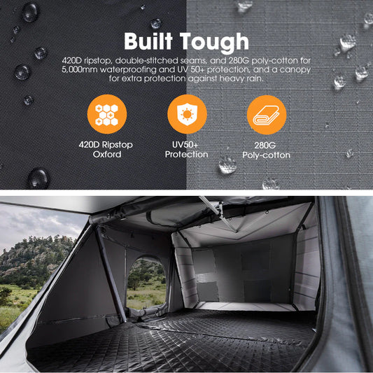 San Hima Jervis Rooftop Tent Hardshell with Ladder - image 2