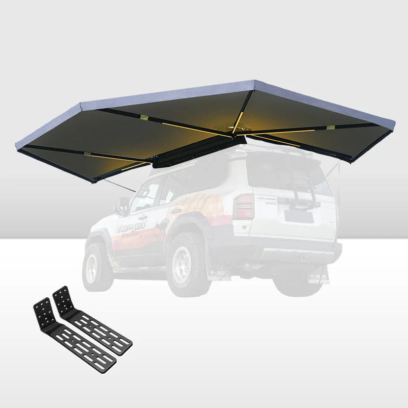 San Hima 270 Degree Awning Free-Standing Camping With L Brackets Passenger Side - image 10