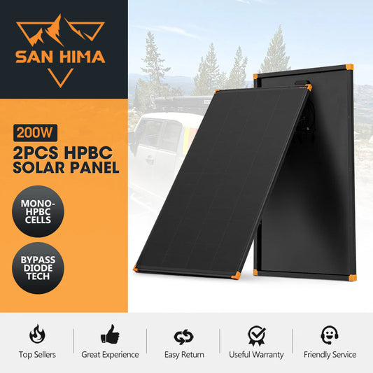 San Hima 2X 200W Mono-HPBC Fixed Solar Panel kit with Power Bypass - image 2