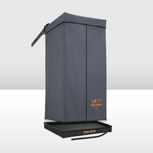 San Hima Shower Awning Fold-Out Instant Ensuite Tent Camping Change Room Toilet - image 2