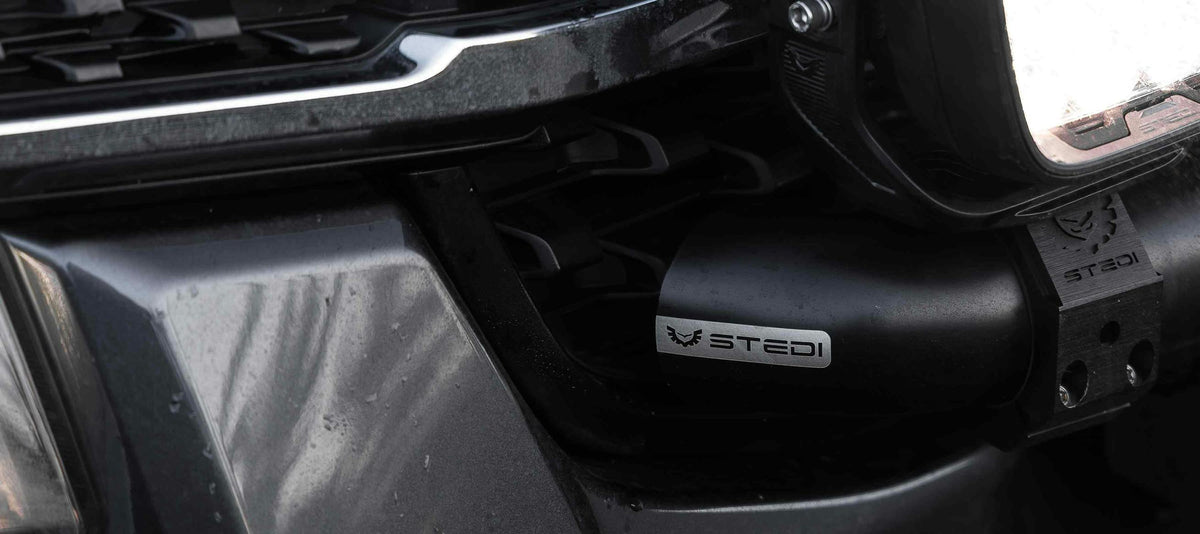 STEDI Rally Bar Next-Gen Ford Ranger with lights fitted