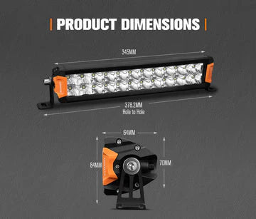 Lightfox Rigel Series 12inch Osram LED Light Bar 1Lux @ 337m 8,320 Lumens - image 10