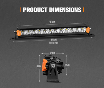 Lightfox Vega Series 14inch Osram LED Light Bar 1Lux @ 319m 7,548 Lumens - image 9