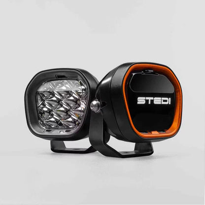 STEDI TYPE-X EVO 4" LED DRIVING FLOOD LIGHTS (PAIR) Incl smart Wiring harness