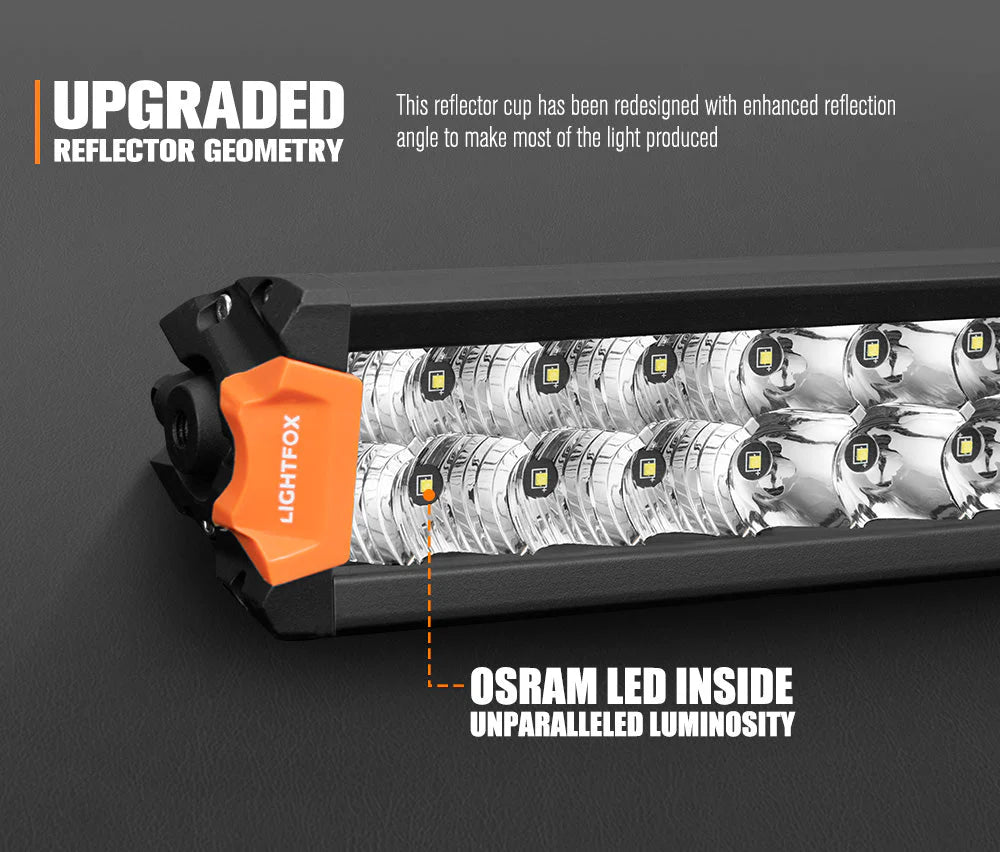 Lightfox Rigel Series 20inch Osram LED Light Bar 1Lux @ 590m 15,096 Lumens - image 3