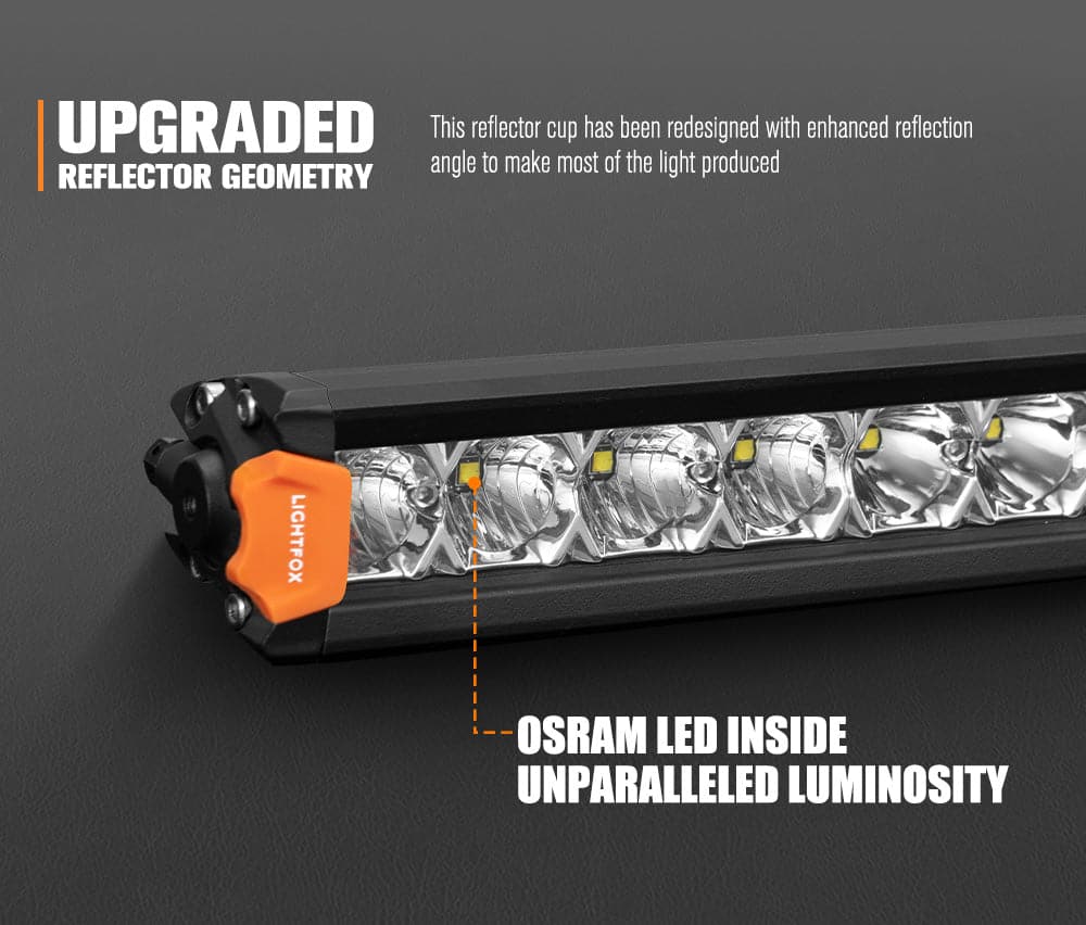 Vega Series 20inch Osram LED Light Bar 1Lux @ 453m 12,580 Lumens - image 3