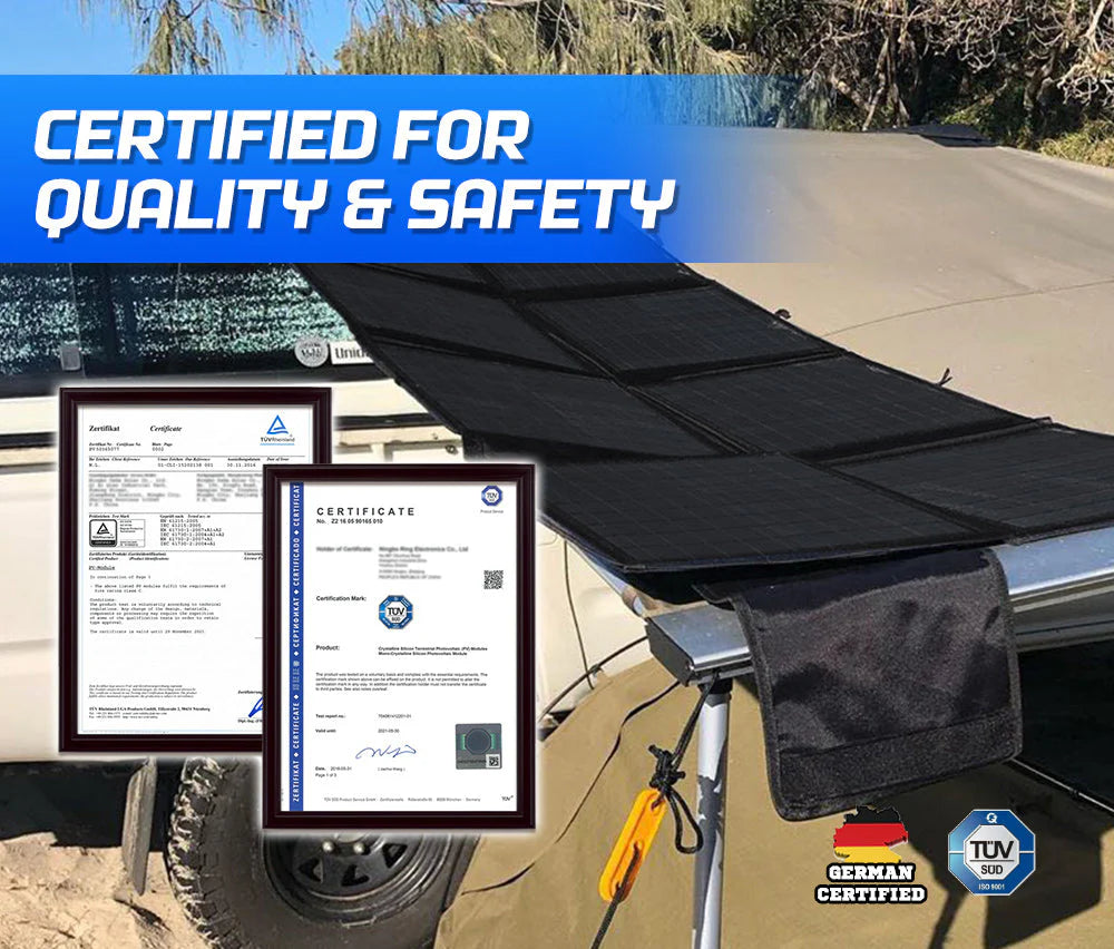 Atem Power 12V 200W Folding Solar Panel Blanket with MPPT Solar Controller - image 9