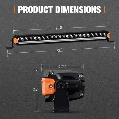 Lightfox 21inch LED Light Bar 1Lux@1,886ft IP68 12,100 Lumens - image 7