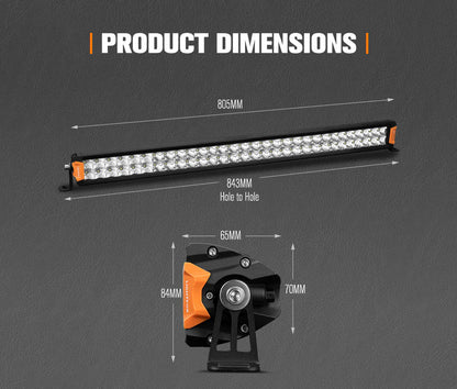 Lightfox Rigel Series 30inch Osram LED Light Bar 1Lux @ 612m 22,644 Lumens - image 9