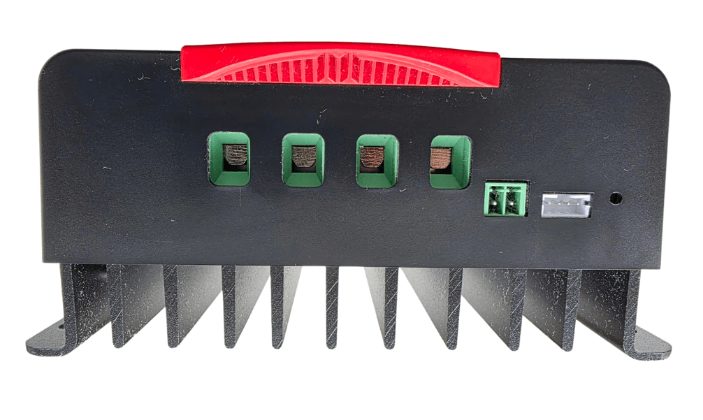 Flexopower FlexoTrack 30A MPPT Solar Charge Controller cable connection side