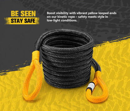 Bunker Indust 9M Kinetic Recovery Rope 15,422kg Snatch Strap - image 8