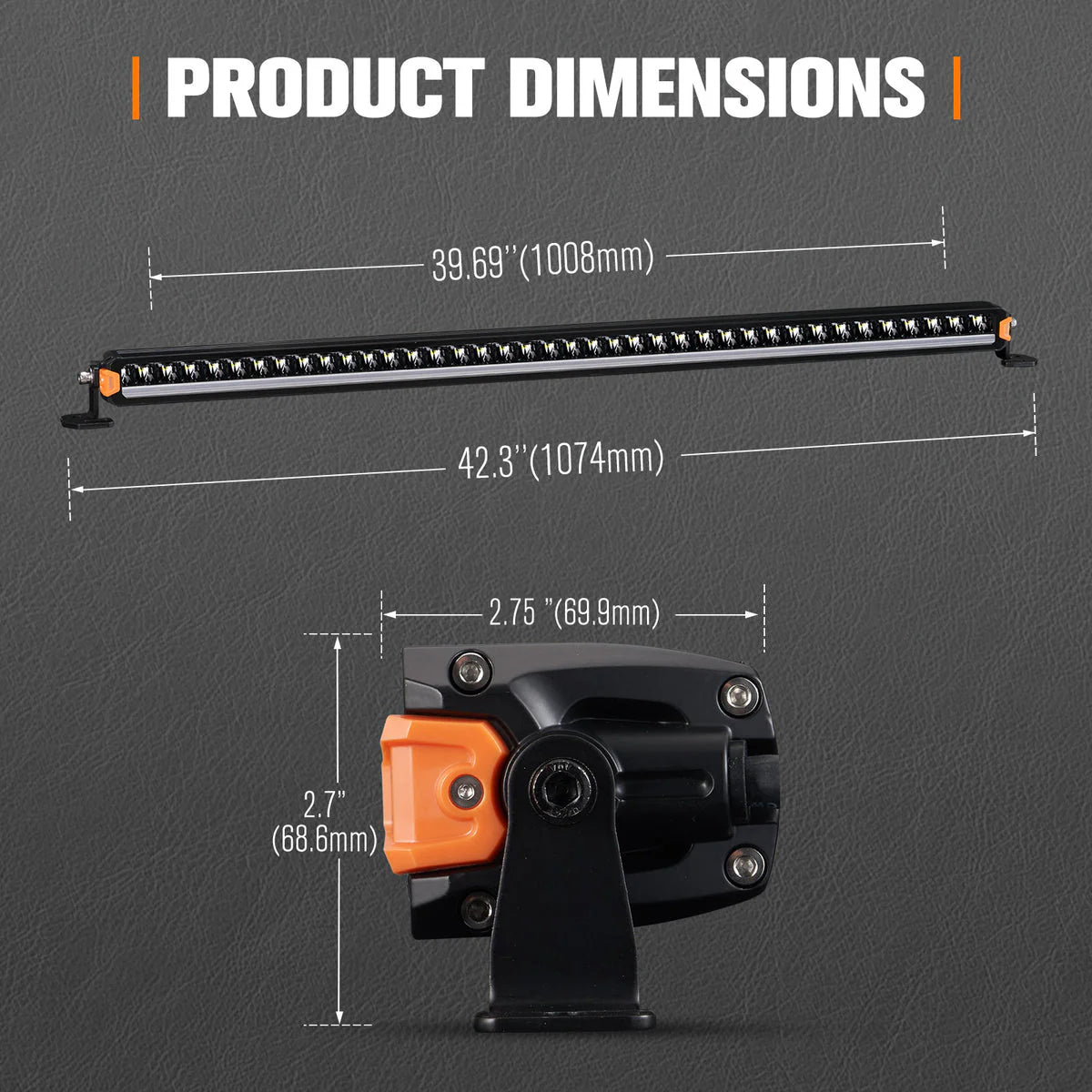 Lightfox 40inch LED Light Bar 1Lux@2,411ft IP68 18,700 Lumens - image 7