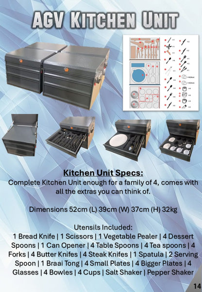 Kitchen Unit - Complete AGV Camping Kitchen Unit