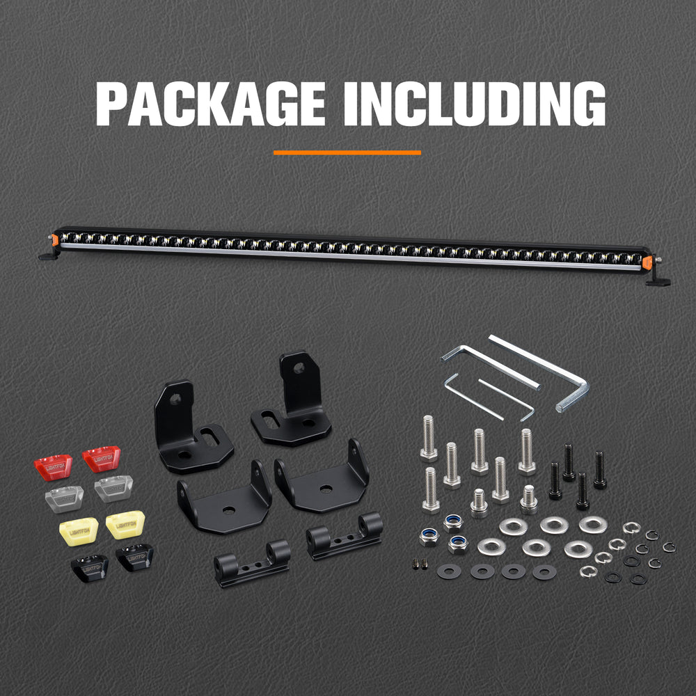 Lightfox 50 inch light bar package contents