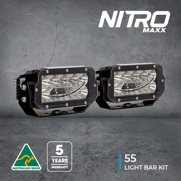 Nitro Maxx 7 inch LED Light Bar Pair