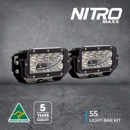 Nitro Maxx 7 inch LED Light Bar Pair