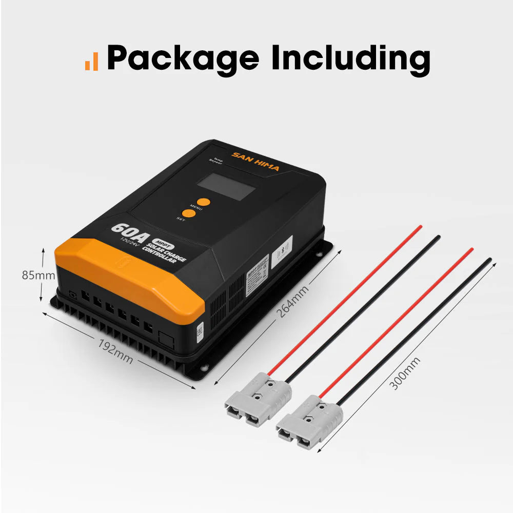 San Hima 60A MPPT Solar Charge Controller 12V 24V With Bluetooth LCD Display - image 10