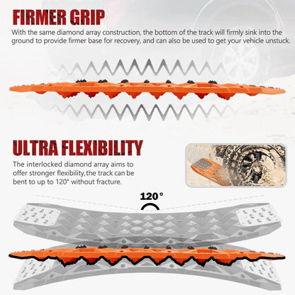 BUNKER INDUST Traction Boards with Replaceable Teeth & Steel Plate - Black or Orange - image 6