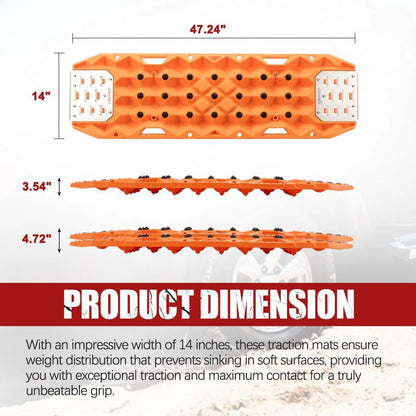 BUNKER INDUST Traction Boards with Replaceable Teeth & Steel Plate - Black or Orange - image 11