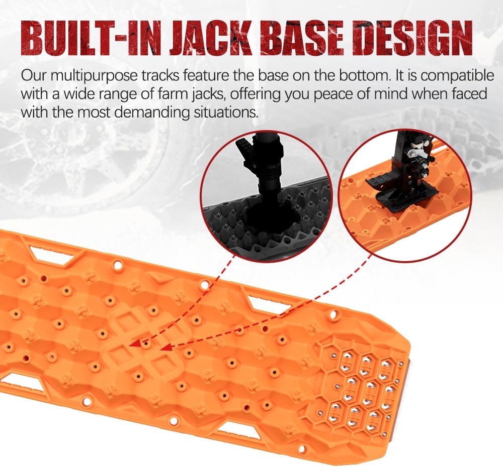 BUNKER INDUST Traction Boards with Replaceable Teeth & Steel Plate - Black or Orange - image 5