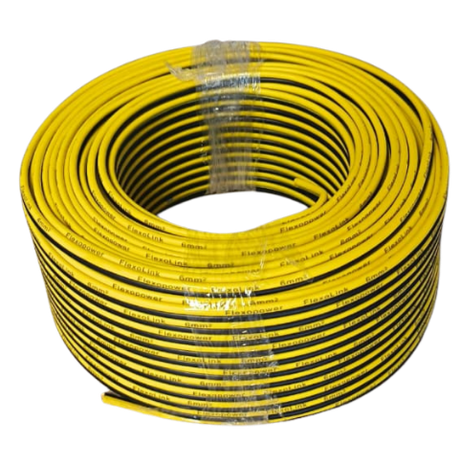 FlexoLink 100m Ripcord Cable Roll 6mm² Yellow/Black
