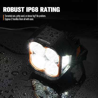 Lightfox Pair 5inch Cygnus LED Pod Lights with Side Lights 1Lux @ 400m - image 4