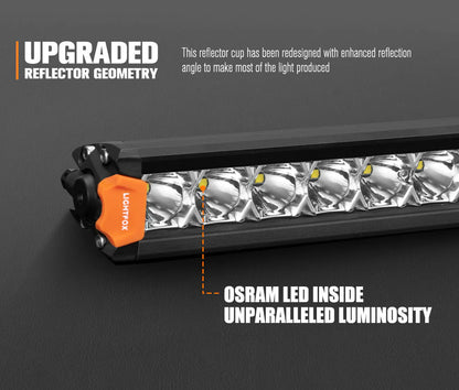 Lightfox Vega Series Pair 8inch Osram LED Light Bar 1Lux @ 606m 8,856 Lumens - image 3