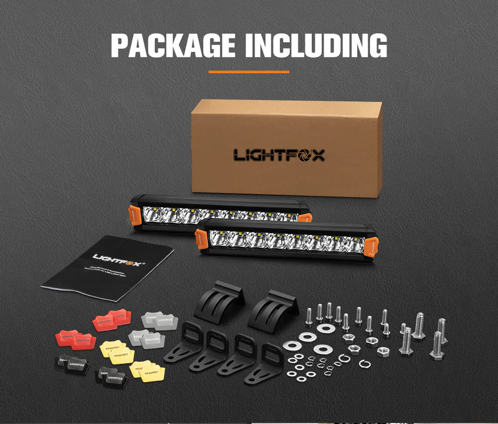 Lightfox Vega Series Pair 8inch Osram LED Light Bar 1Lux @ 606m 8,856 Lumens - image 10