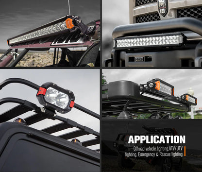 Lightfox Vega Series Pair 8inch Osram LED Light Bar 1Lux @ 606m 8,856 Lumens - image 9