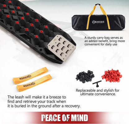 BUNKER INDUST Traction Boards with Replaceable Teeth & Steel Plate - Black or Orange - image 3