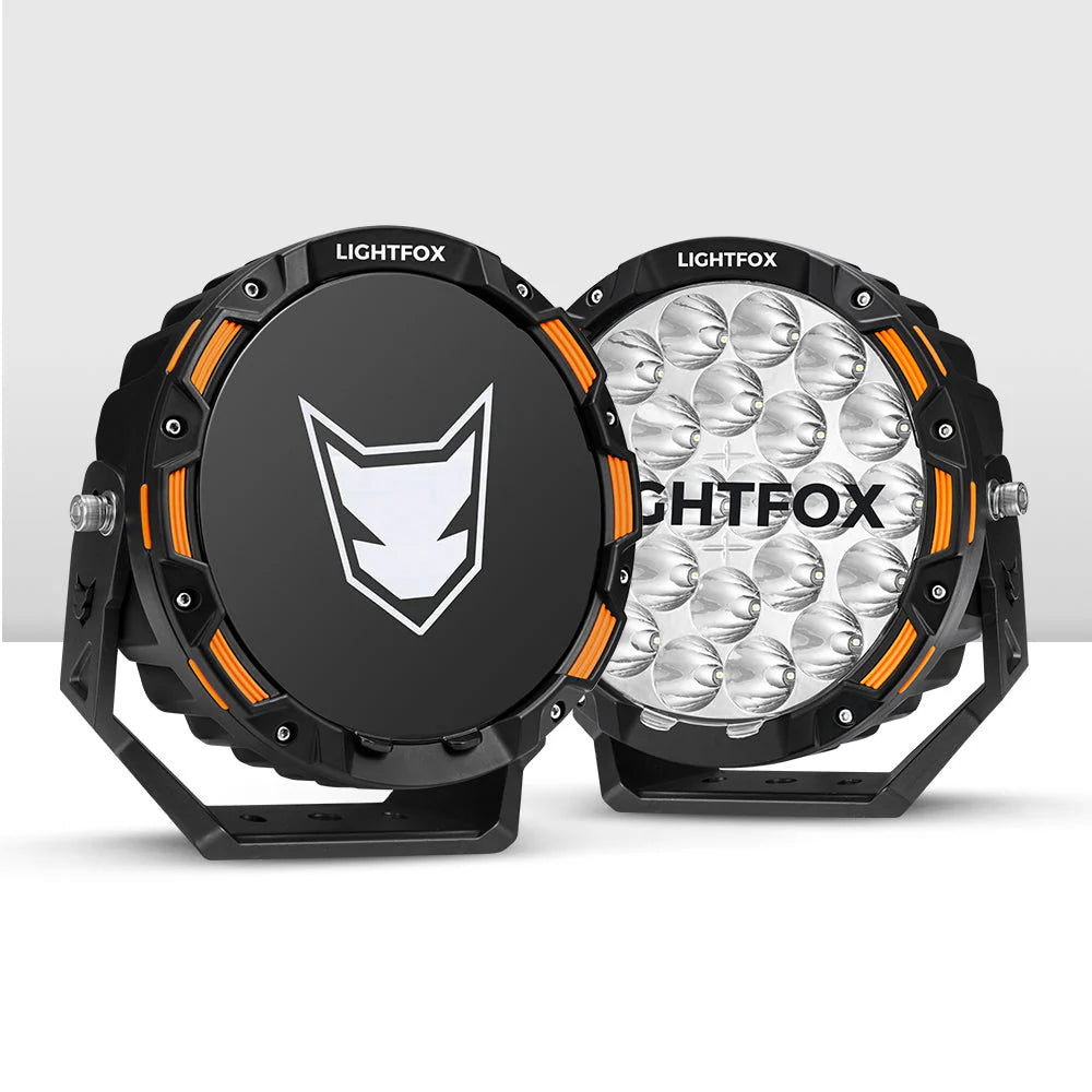 Lightfox 9inch LED Driving Light set 1Lux@3,781ft/1,150m IP68 20,200 Lumens