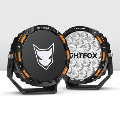 Lightfox 9inch LED Driving Light set 1Lux@3,781ft/1,150m IP68 20,200 Lumens
