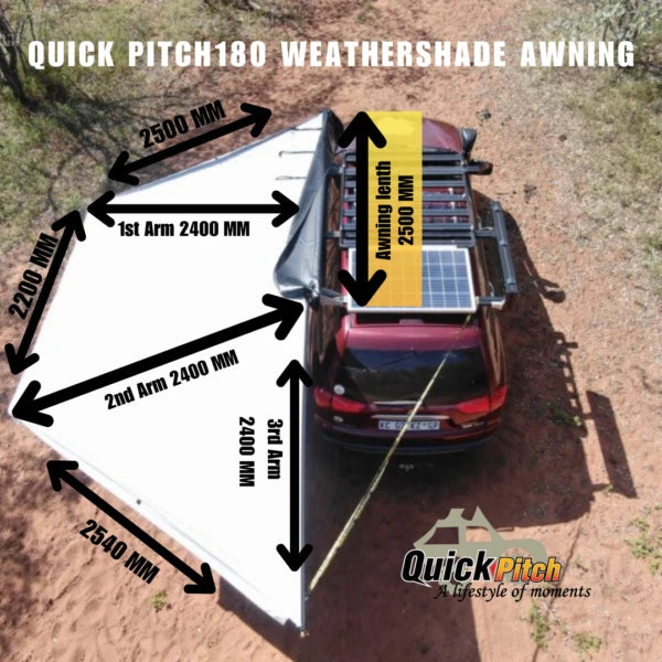 Quick Pitch 180 Weathershade Awning - image 6
