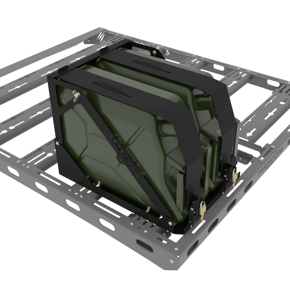 Dual Jerry Can Bracket detail