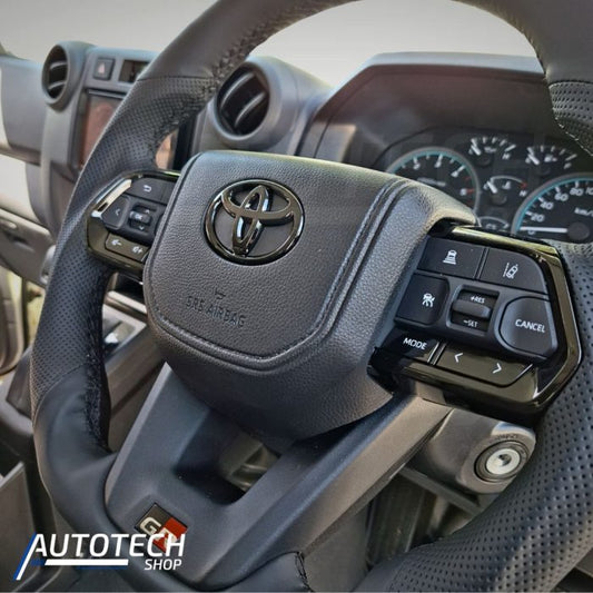 GR300 Sport Full Black Leather Steering Wheel