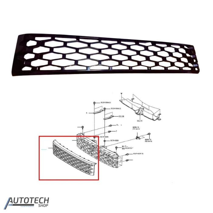 Toyota Hilux Travo 2026 SRX Gloss Black Front Grille Upgrade
