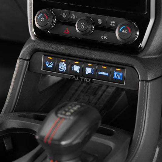 ALTIQ Controlgrid 6 switch panel - installed