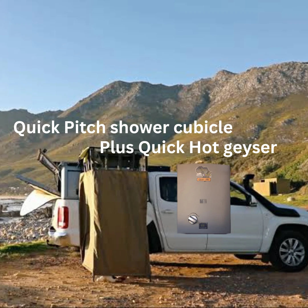 Quick Pitch shower cubes in bag + Quick hot Gas Geyser - image 3