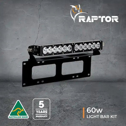 Raptor 60 LED 14.5" Light Bar Number Plate Kit