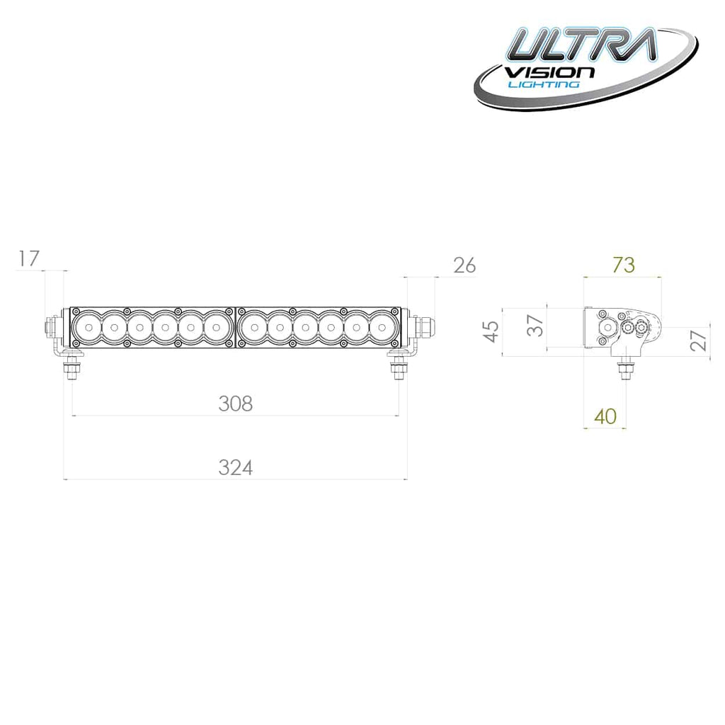 Raptor 60 LED Light Bar spec