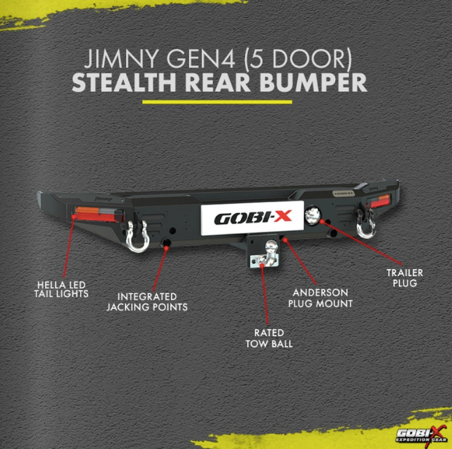 Gobi X Stealth Rear Bumper Suzuki Jimny Gen 4