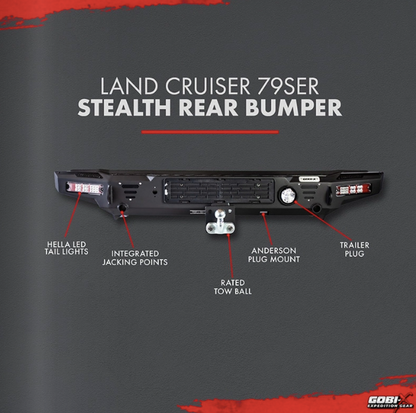 Gobi X Stealth Rear Bumper Land Cruiser 79
