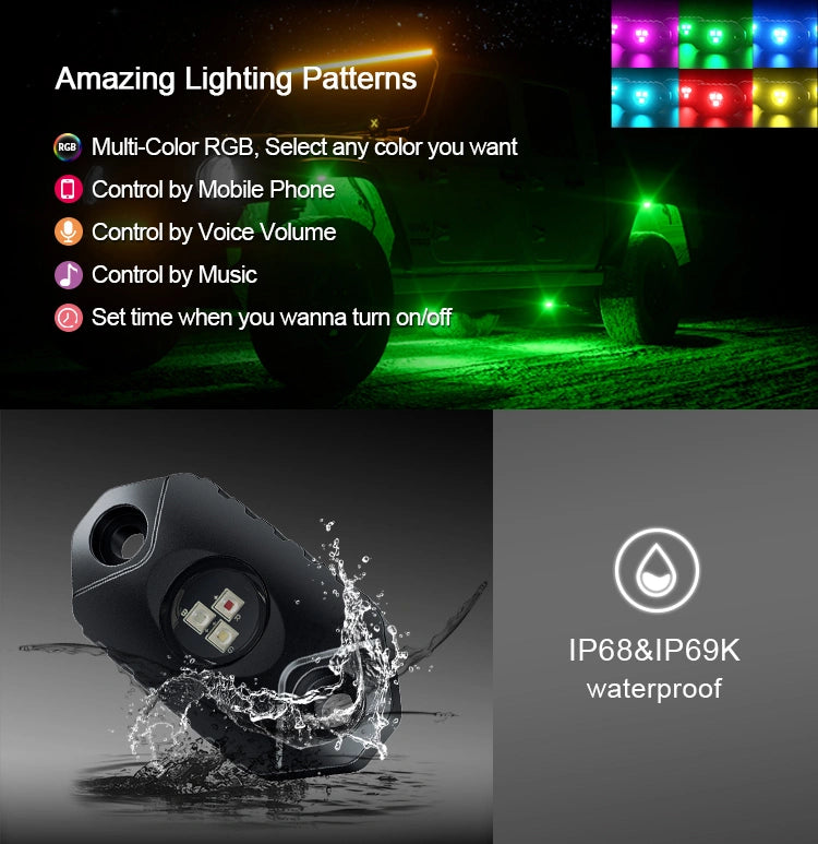 Flex RGB Rock light kit ( x6 ) - image 2