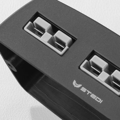 STEDI surface mount Anderson socket twin with plugs