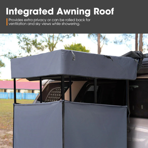 San Hima Awning Shower Tent Fold-Out Instant Ensuite Built-in LED Camping Change - image 7